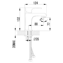 Смеситель Lemark Plus Factor LM1606C для раковины
