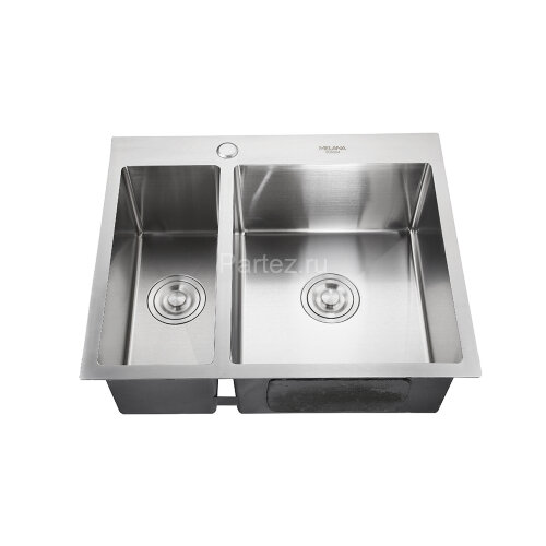 Мойка H6151S MELANA ProfLine 3,0/200 САТИН врезная прямоугольная с коландером H6151S