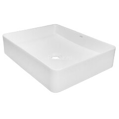 Раковина-чаша Azario 510х405х110 накладная, прямоугольная, матовый белый (AZ-2178-MW)