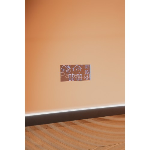 Зеркало AZARIO Эдисон - МЕТЕО 800х600 с подсветкой, бесконтактный сенсор с функцией диммера, погодны