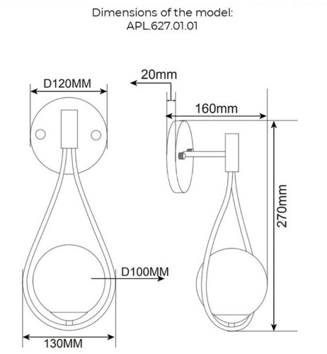 Бра Aployt APL.627.01.01
