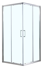 Душевое ограждение Azario GREENWOOD 1000х1000х1850, БЕЗ ПОДДОНА, прозрачное стекло 6 мм, цвет профиля серебро (AZ-NNE1142 1000)