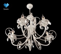 Подвесная люстра Eurosvet 3305/5 белый с золотом