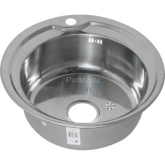 Мойка 510 N 0,6/170 врезная круглая с сифоном (018N*16)