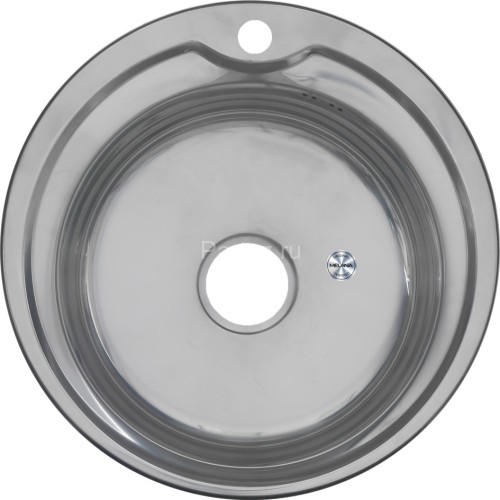 Мойка 510 N 0,6/170 врезная круглая с сифоном (018N*16)