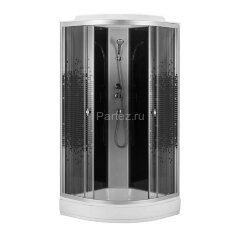 Душевая кабина Loranto 100x100x215 поддон 13 см, 4 мм прозрачное стекло с рисунком "мозайка" (CS-1000-13ТМ/М)