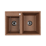 Мойка для кухни Aquaton Делия 78 DBL 2 чаши, цвет терракотовый (1A723132DE270)