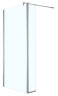 Душевая перегородка Azario CHICAGO 900х1950 прозрачное стекло 8 мм, подвижная доп.перегородка 30 см, цвет профиля серебро (AZ-NAR6321 900)