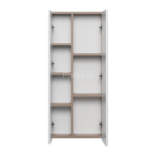 Модуль для зеркала AQUATON Мишель 43 дуб эндгрейн, белый (1A244203MIX40)