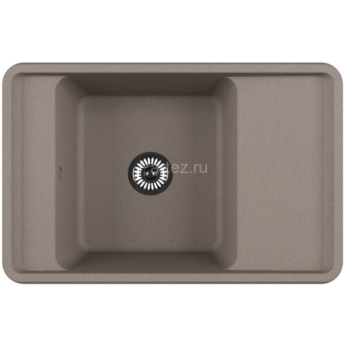 Кухонная мойка AQUATON Беллис 78, цвет серый шелк (1A725032BS250)
