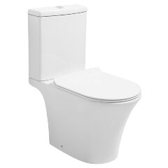 Унитаз-компакт Azario Verde 650х380х790 напольный, безободковый, с быстросъемным сиденьем микролифт