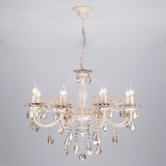 Подвесная люстра Eurosvet 3281/8 белый с золотом