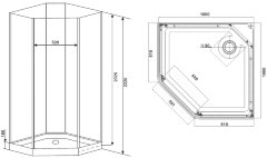 Timo Premium ILMA 701 душевая кабина (100*100*222)