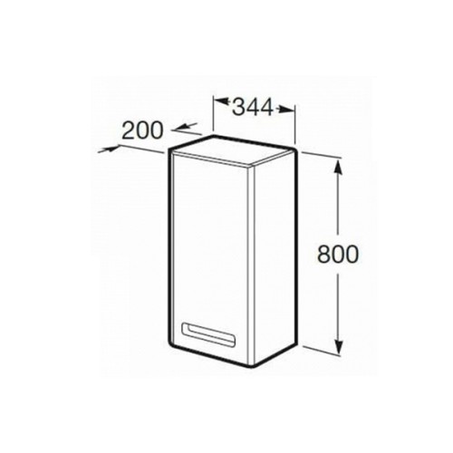 Х_THE GAP Шкафчик левый, тиковое дерево (снято с производства)