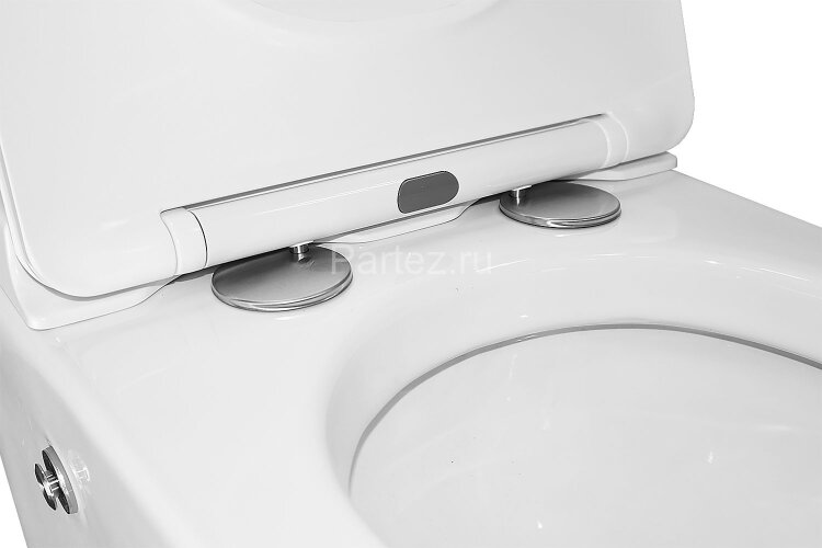 Унитаз импульсный Azario 360х590х440 напольный, квадратный, быстросъемное сиденье микролифт (AZ-101)