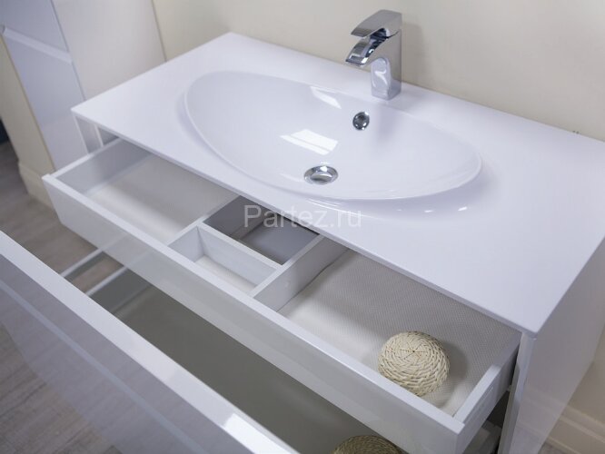 LAKS Раковина 1000 мм, литой мрамор