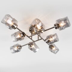 Потолочная люстра Eurosvet 30165/8 черный жемчуг