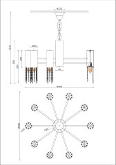 Подвесная люстра Moderli V10010-10P