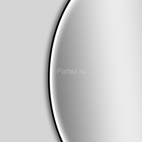 Зеркало AZARIO Valencia D600 с подсветкой, сенсорный выключатель с функцией диммера, смена цвета, ал