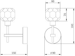 Бра Freya FR5114WL-01BZ