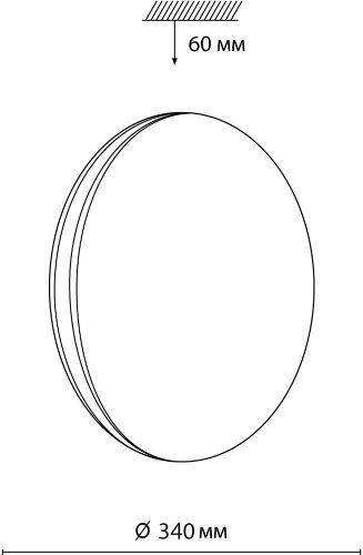 Настенно-потолочный светильник Sonex 7625/CL