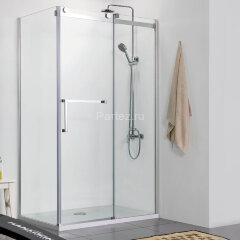 Душевое ограждение Azario VANCOUVER 900х1200х2000 R БЕЗ ПОДДОНА прозрачное стекло 8 мм, цвет профиля серебро (AZ-NKF1131-R 900)