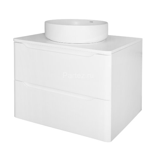 Тумба Azario LOTOS 60/2 600х460х500 подвесная, без раковины, белый глянцевый (CS00084142)