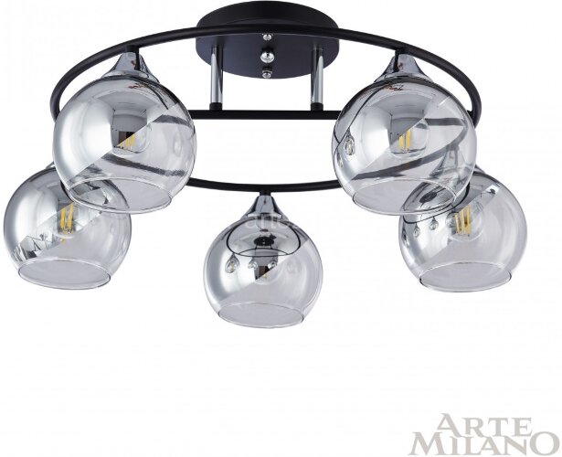Потолочная люстра Arte Milano 322403/5 BK+CR