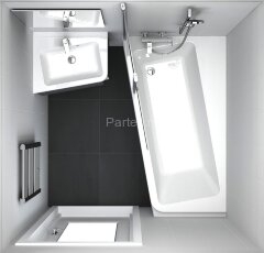 Ванна акриловая Ravak 10° 170х100 P белая