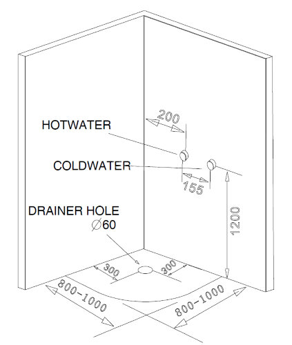 Душевая кабина Loranto CS-6610 G, 100х100х215, поддон 40 см