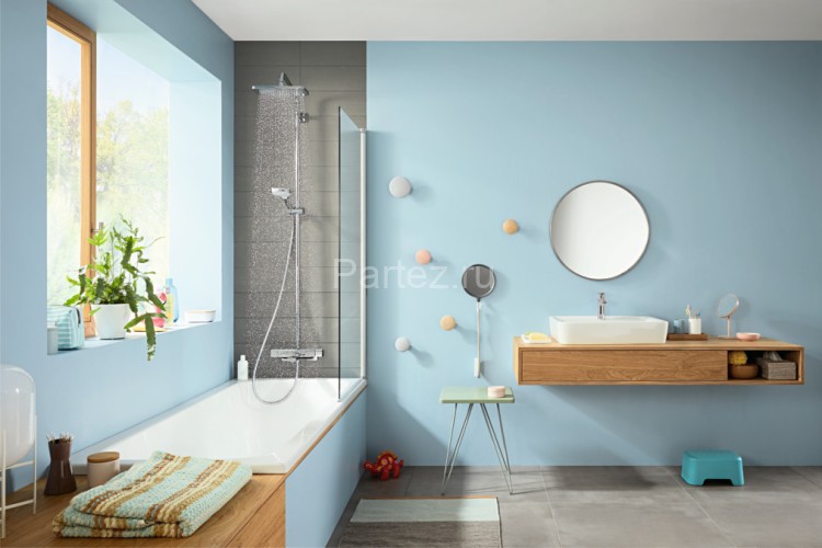 27687000 Croma E 280 1jet Душевая система Showerpipe для ванны, хром