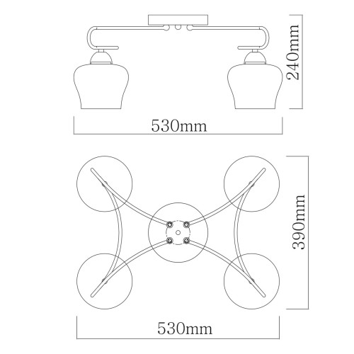 Потолочная люстра MW-Light 324017704