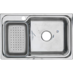 Мойка 7245 R MELANA 0,8/180 1,5-я чаша врезная прямоугольная c корзиной с сифоном (224 tb *8)