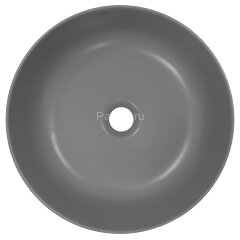 Раковина-чаша Creo Ceramique 400х400х140 накладная, круглая, керамика, серый матовый (PU4400SG)