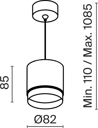 Подвесной светильник Maytoni P088PL-GX53-B