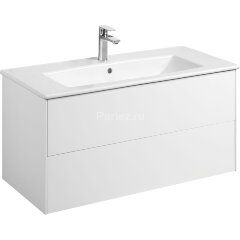 Тумба под раковину Aquaton Сохо 100 подвесная, цвет белый глянцевый (1A258201AJ010