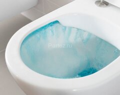 Унитаз подвесной Villeroy&Boch O.NOVO, безободковый с сиденьем микролифт (5660HR01)