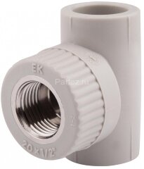 Тройник комбинированный PPR-ВР D32х3/4" Ekoplastik