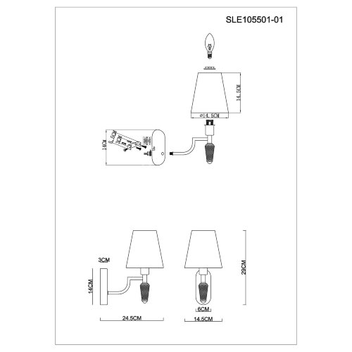 Бра Evoluce SLE105501-01