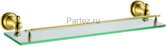 Полка Azario ELVIA стеклянная 52 см, золото (AZ-91103G)