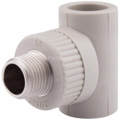Тройник комбинированный PPR-НР D20х1/2" Ekoplastik