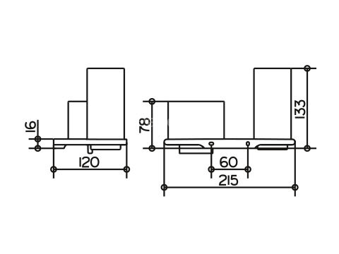 Двойной держатель Keuco Edition 400 со стаканом и дозатором жидкого мыла, хром (11553019000)