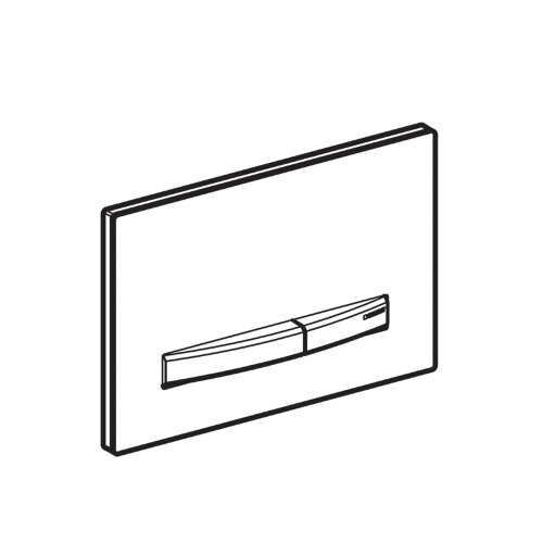 Кнопка смыва Geberit Sigma50, цвет белый/хром