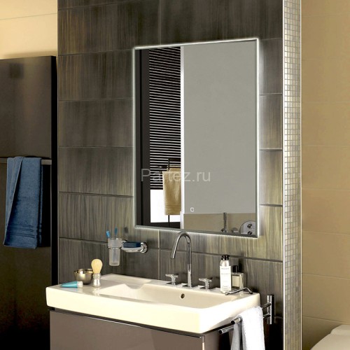 Зеркало AZARIO Алмина 600х800 c подсветкой и диммером, сенсорный выключатель (ФР-1541)