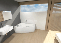 Ванна акриловая Santek Ибица 150х100, левосторонняяя, белая