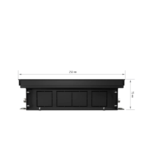 Конвектор внутрипольный Royal Thermo ATRIUM-75/250/2200-DG-U-BL