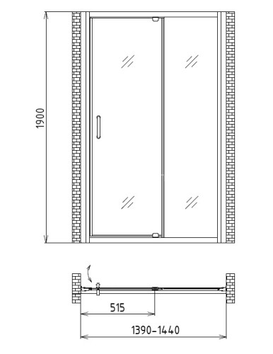 Душевая дверь Gemy Sunny Bay S28191E