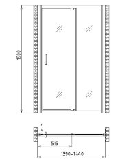 Душевая дверь Gemy Sunny Bay S28191E