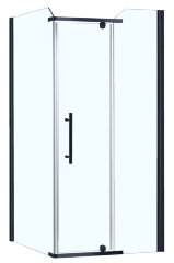 Душевое ограждение AZARIO EDMONTON 900х900х2000 стекло прозрачное 6 мм, профиль черный (AZ-NNC1231 900 BLACK)