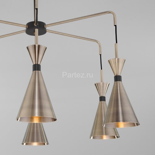 Потолочная люстра Bogate's 316/6 латунь / черный